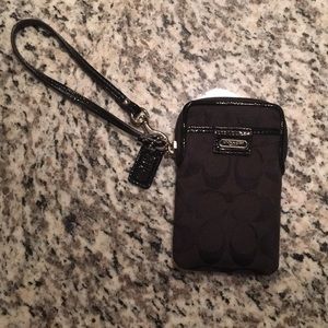 Authentic Black COACH wristlet